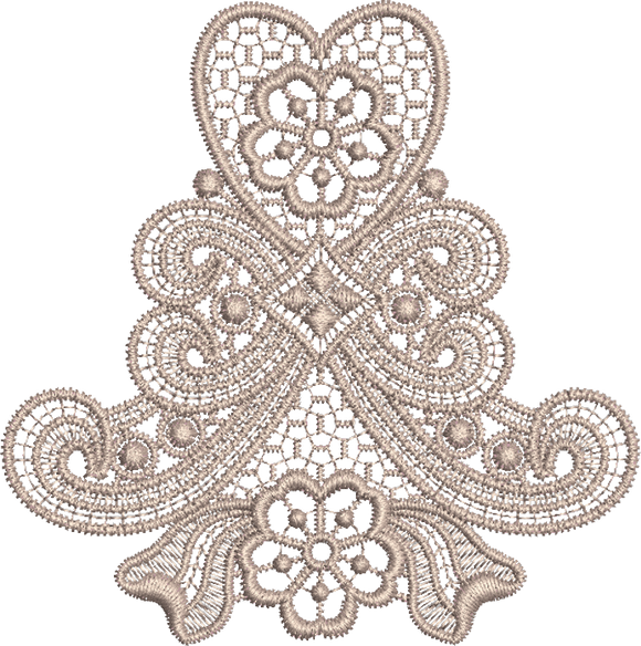 Lace - Old Lace Embroidery Motif - 12 by Sue Box