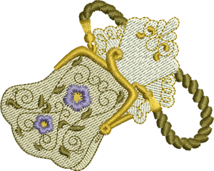 Teddy Bear Purse Embroidery Motif - 12 by Sue Box