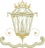 Christmas Straight Lantern Border Embroidery Motif - 12 by Sue Box