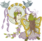 Fairy Vanity Embroidery Motif - 12 by Sue Box