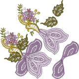 3D Flower Design 1 Embroidery Motif - 13 by Sue Box