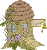 Hedgehog School House Embroidery Motif - 13 by Sue Box