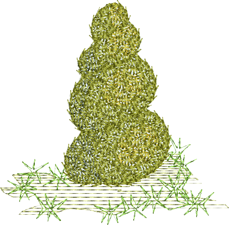 Shrub Embroidery Motif - 13 by Sue Box