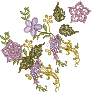 3D Flower Design 2 Embroidery - 14 -  Floral Illusions - by Sue Box