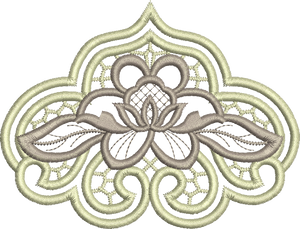 Cutwork Flower 1 Embroidery Motif - 14 by Sue Box