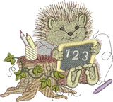 Hedgehog - Harold Hedgehog Embroidery Motif - 14 by Sue Box