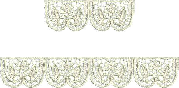 Lace Peridot Borders Embroidery Motif - 14 by Sue Box