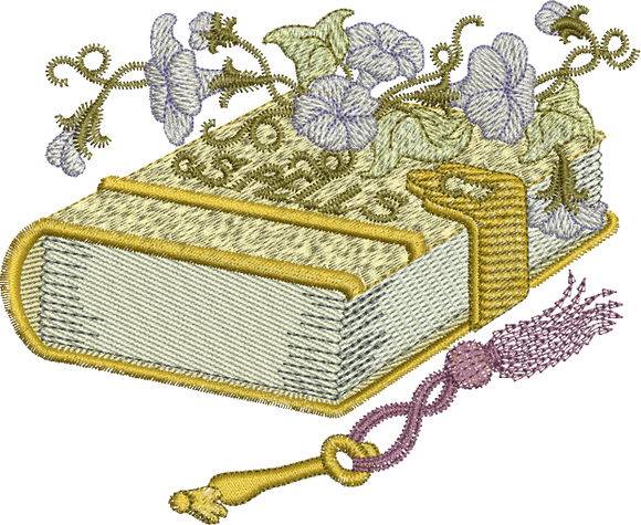 Fairy Spells Book Embroidery Motif - 14 by Sue Box
