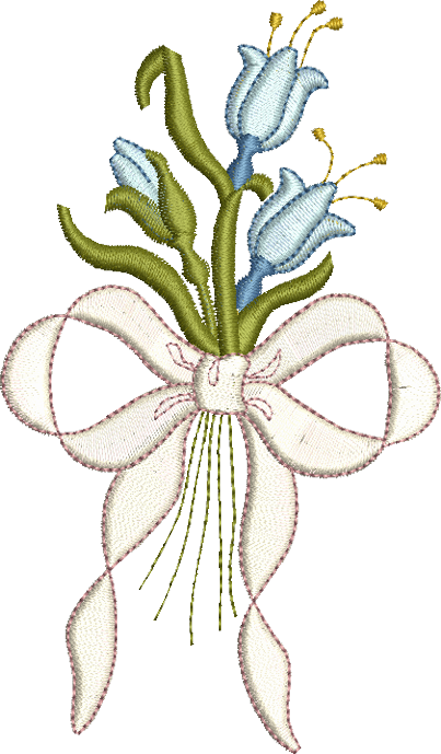 Blue Bells Embroidery Motif - 16 by Sue Box