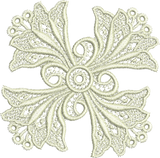 Lace Peridot Motif Embroidery Design - 16 by Sue Box