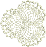 Lace Small Doily Embroidery Motif - 16 by Sue Box