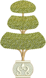 Topiary 3 Embroidery Motif - 16 by Sue Box