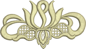 Applique Motif Embroidery Design - 17 -  Floral Illusions - by Sue Box