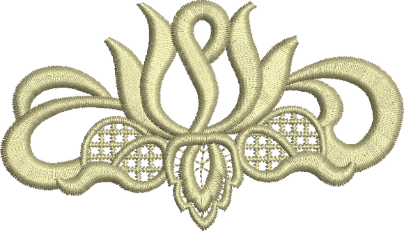 Applique Motif Embroidery Design - 17 -  Floral Illusions - by Sue Box