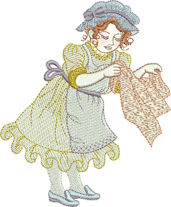 Dressmaker Hilda Embroidery Motif - 17 by Sue Box