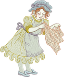 Dressmaker Hilda Embroidery Motif - 17 by Sue Box