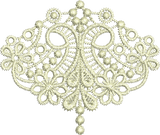 Lace Taj Border Embroidery Motif Small - 17 - Classic Lace - by Sue Box