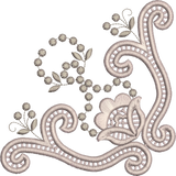 Cutwork Corner Embroidery Motif - 17 by Sue Box