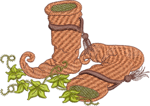 Fairy Boots Embroidery Motif - 18 by Sue Box