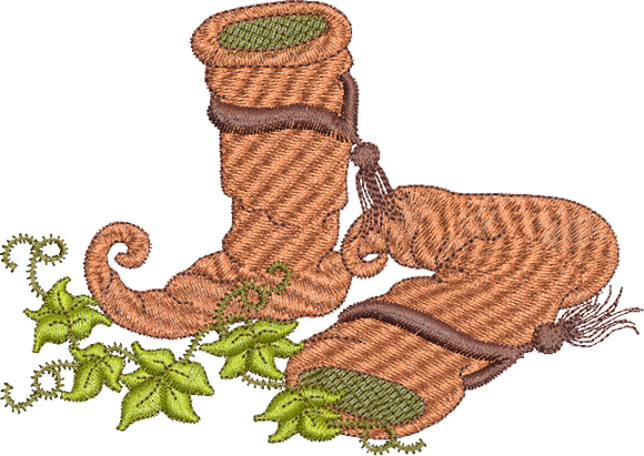 Fairy Boots Embroidery Motif - 18 by Sue Box