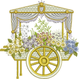 Flower Cart Embroidery Motif - 18 by Sue Box