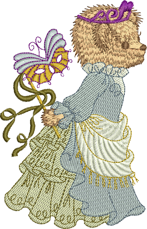 Teddy Bear Jemma Embroidery Motif - 18 by Sue Box