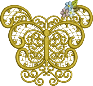 Butterfly Embroidery Motif - 18 by Sue Box