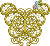 Butterfly Embroidery Motif - 18 by Sue Box