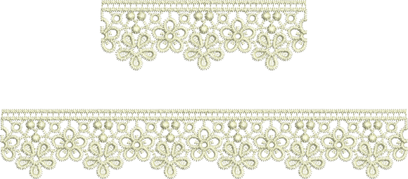 Lace Taj Borders Embroidery Motif - 18 - Classic Lace - by Sue Box