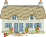 White Cottage Embroidery Format - 18 by Sue Box
