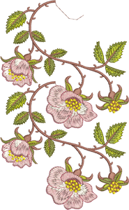 Rose Border 2 Double Design Embroidery Motif - 19 by Sue Box