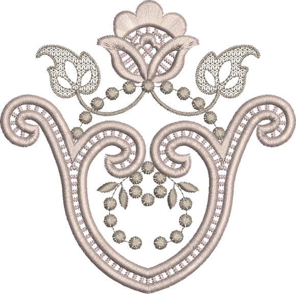 Cutwork Embroidery Motif - 19  by Sue Box