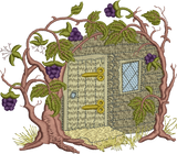 Blackberry Cottage Embroidery Motif - 20 by Sue Box
