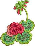 Geranium Corner 2 Embroidery Motif - 20 - by Sue Box