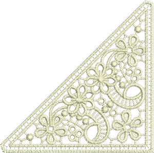 Lace Taj Embroidery Motif Insert - 20 - Classic Lace - by Sue Box