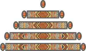 Embroidery Motif Tribal Border 5 Pieces -20 - Zoo Babies by Sue Box