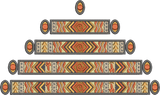 Embroidery Motif Tribal Border 5 Pieces -20 - Zoo Babies by Sue Box