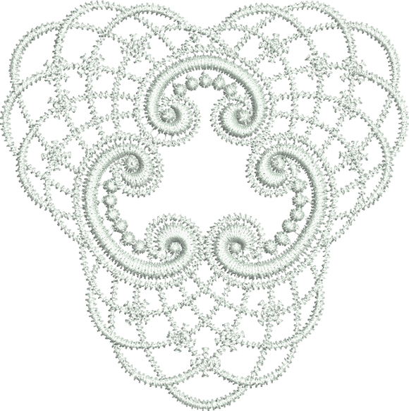 Lace Tamah Motif Embroidery Design - 21 by Sue Box