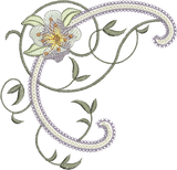 Azalea Flower 2 Embroidery Motif - 22 by Sue Box