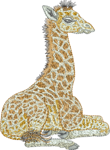 Giraffe Embroidery Motif - 22 - Zoo Babies by Sue Box