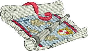 Treasure Map Embroidery Motif - 22  by Sue Box