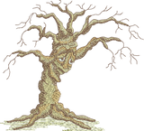 Fairy design Old Man Oak Embroidery Motif - 22 by Sue Box