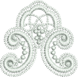 Lace Tamah Edge Embroidery Motif - 22 by Sue Box