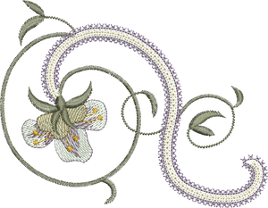 Azalea Flower Embroidery Motif - 23 by Sue Box