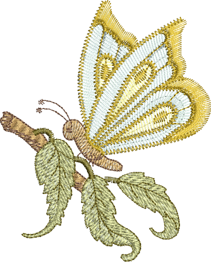 Fairy Butterfly Embroidery Motif - 23 by Sue Box