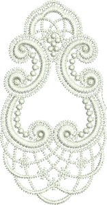 Lace Tamah Corner Embroidery Motif - 23 by Sue Box