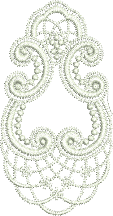 Lace Tamah Corner Embroidery Motif - 23 by Sue Box