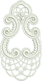 Lace Tamah Corner Embroidery Motif - 23 by Sue Box