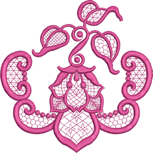 Venus Flower Border Embroidery - 23 -  A Romantic Era - by Sue Box