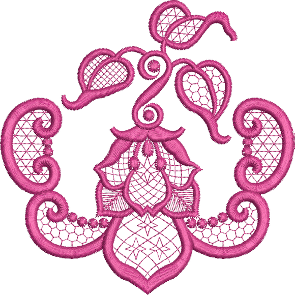 Venus Flower Border Embroidery - 23 -  A Romantic Era - by Sue Box